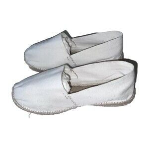 Tony Pons Classic White ESPADRILLES Made in Spain Size 40  US 9 Canvas Jute